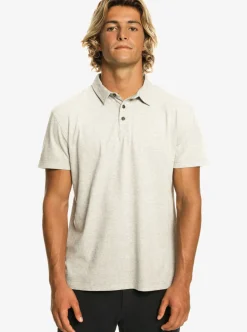 Flash Sale Quiksilver Sunset Cruise Short Sleeve Polo Shirt Light Grey Heather