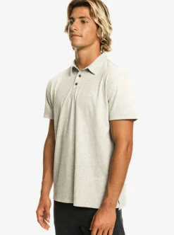 Flash Sale Quiksilver Sunset Cruise Short Sleeve Polo Shirt Light Grey Heather