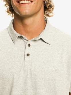 Flash Sale Quiksilver Sunset Cruise Short Sleeve Polo Shirt Light Grey Heather
