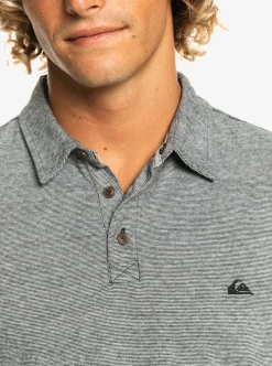 Best Sale Quiksilver Sunset Cruise Short Sleeve Polo Shirt Black