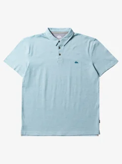 Fashion Quiksilver Sunset Cruise Short Sleeve Polo Shirt Cameo Blue
