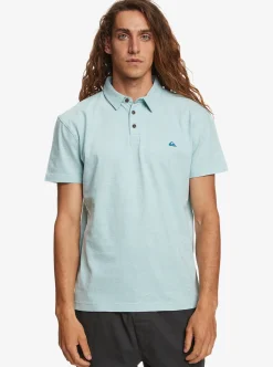 Fashion Quiksilver Sunset Cruise Short Sleeve Polo Shirt Cameo Blue