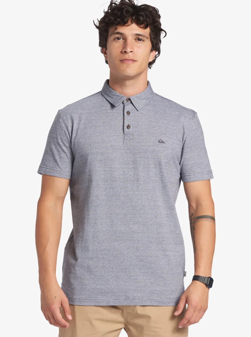 Discount Quiksilver Sunset Cruise Short Sleeve Polo Shirt Parisian Night