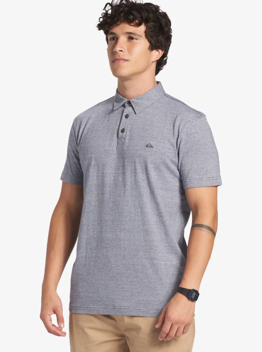 Discount Quiksilver Sunset Cruise Short Sleeve Polo Shirt Parisian Night