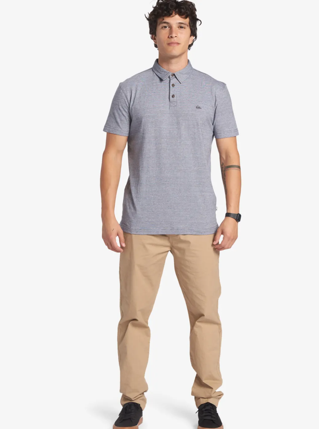 Discount Quiksilver Sunset Cruise Short Sleeve Polo Shirt Parisian Night