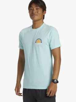 Best Sale Quiksilver Sunset Dreams T-Shirt Beach Glass Heather