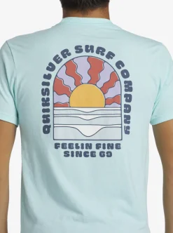 Best Sale Quiksilver Sunset Dreams T-Shirt Beach Glass Heather