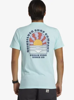 Best Sale Quiksilver Sunset Dreams T-Shirt Beach Glass Heather
