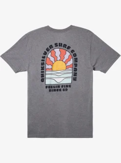 Cheap Quiksilver Sunset Dreams T-Shirt Medium Grey Heather