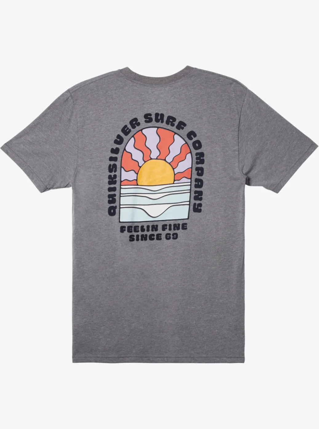 Cheap Quiksilver Sunset Dreams T-Shirt Medium Grey Heather