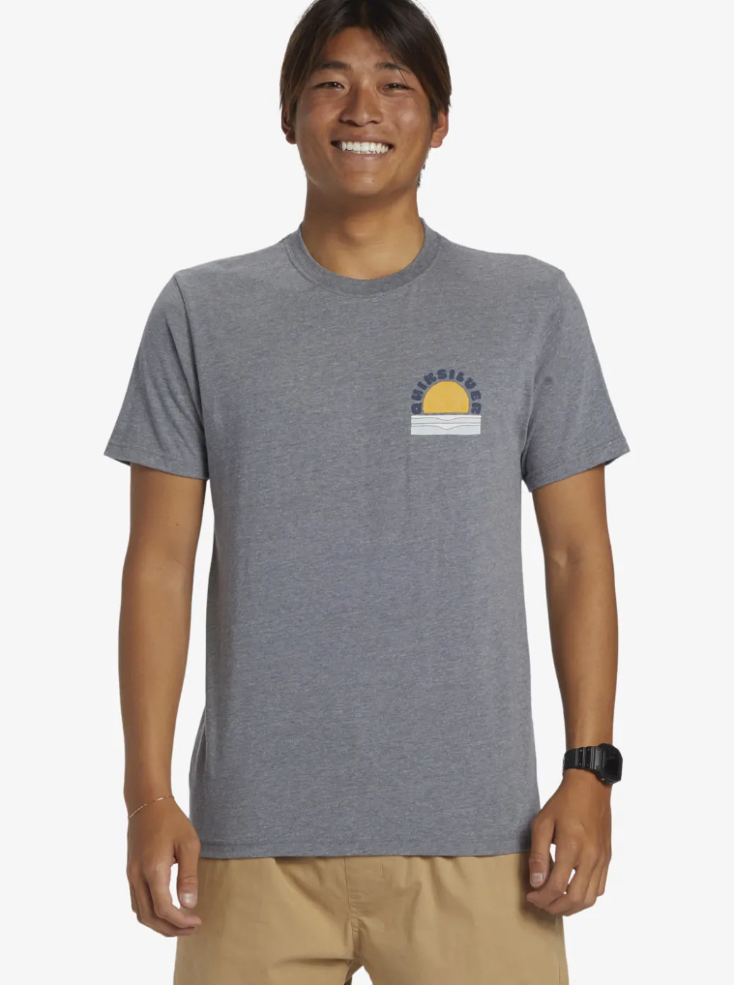 Cheap Quiksilver Sunset Dreams T-Shirt Medium Grey Heather