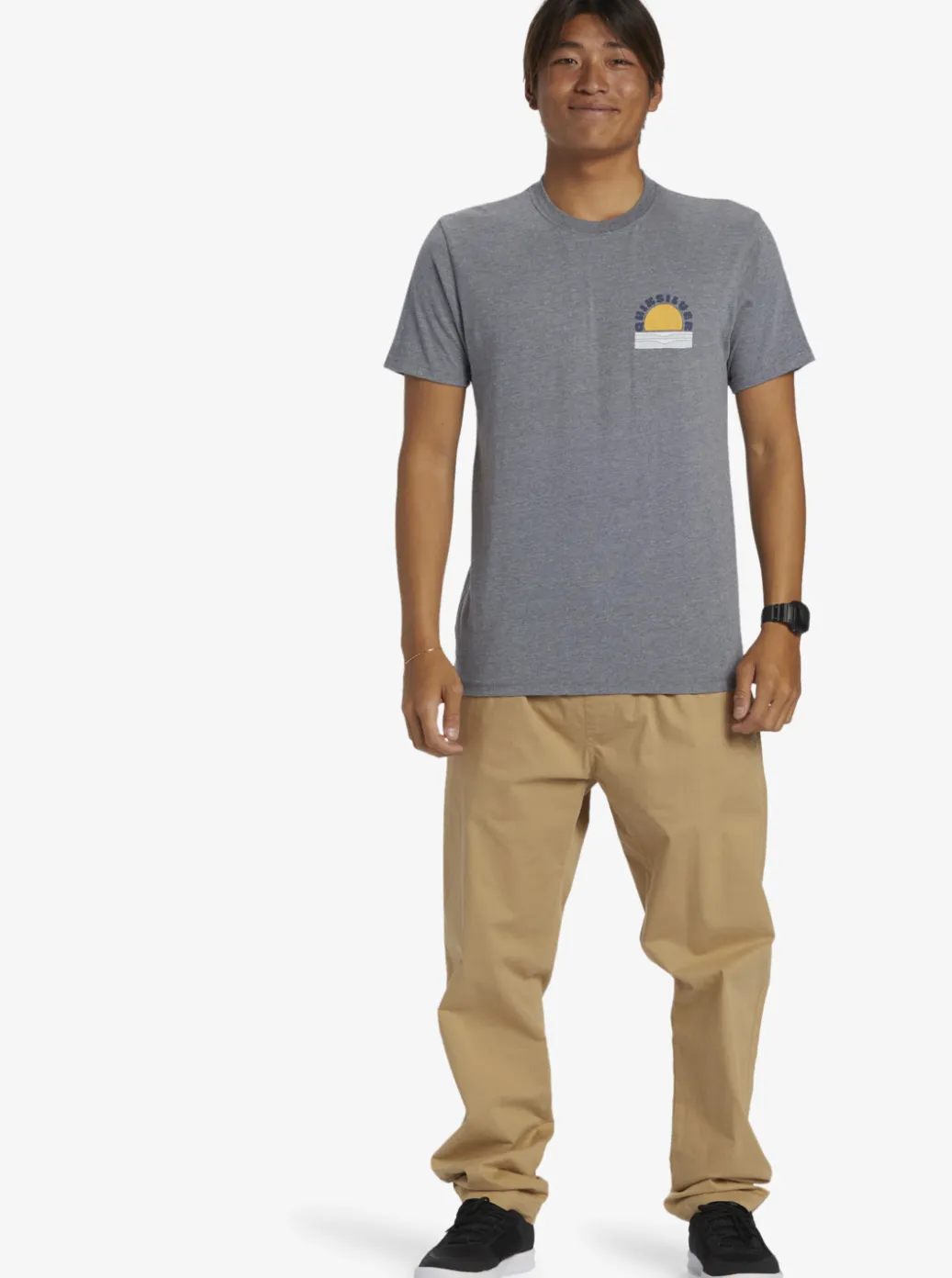 Cheap Quiksilver Sunset Dreams T-Shirt Medium Grey Heather