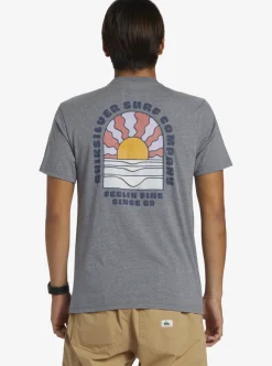 Cheap Quiksilver Sunset Dreams T-Shirt Medium Grey Heather