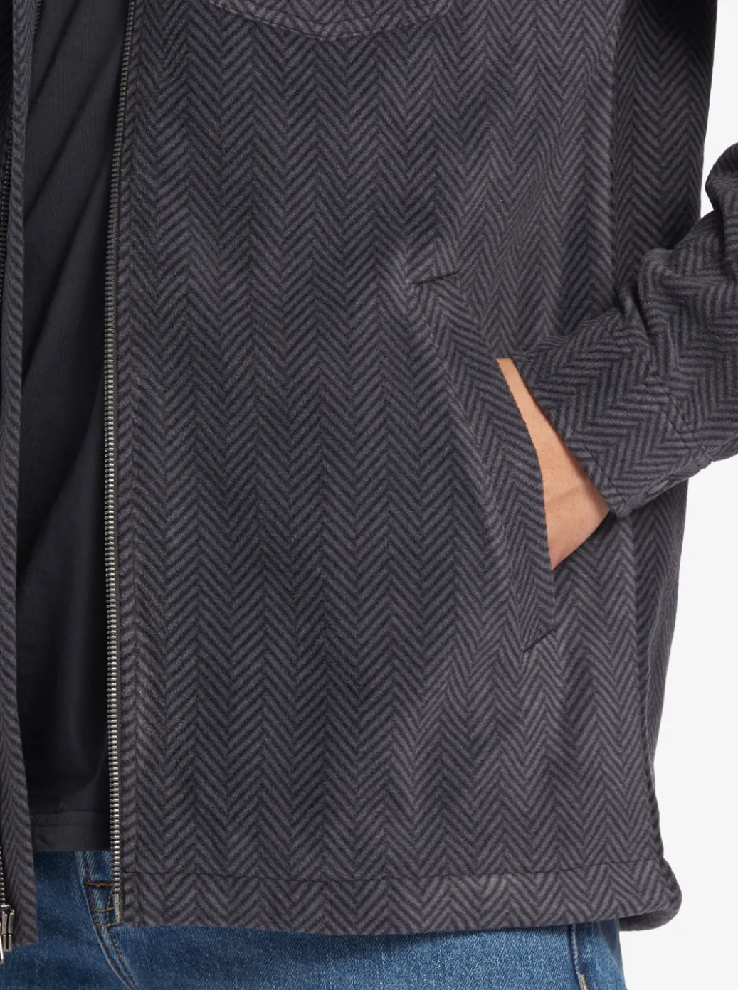 Shop Quiksilver Super Swell Zip-Up Hoodie Black Super Swell