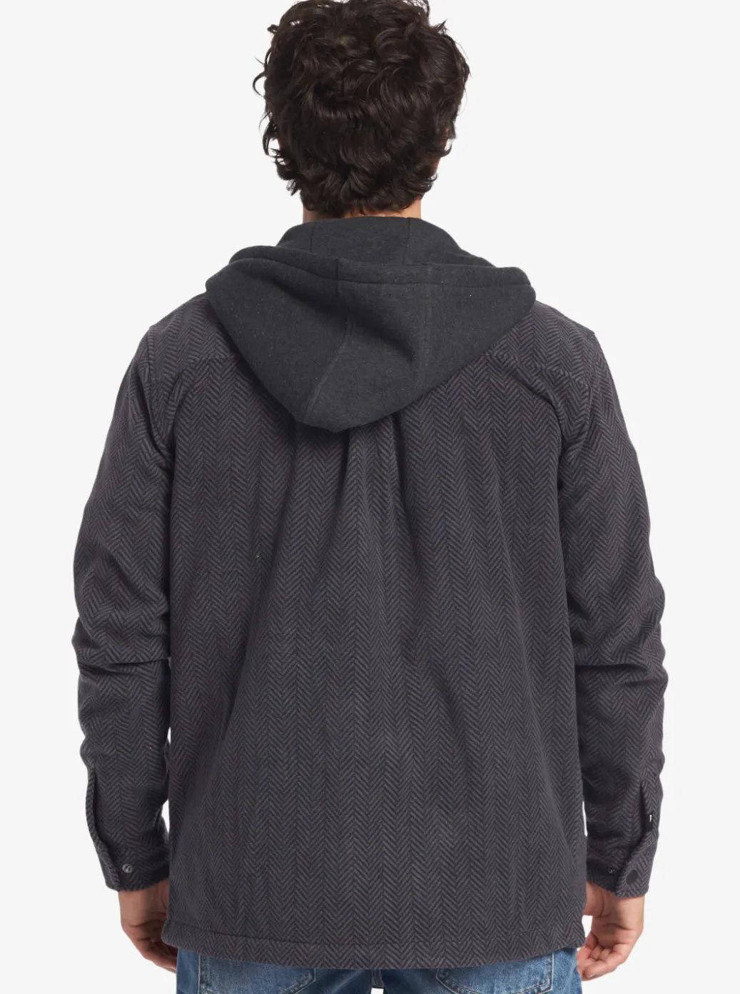 Shop Quiksilver Super Swell Zip-Up Hoodie Black Super Swell
