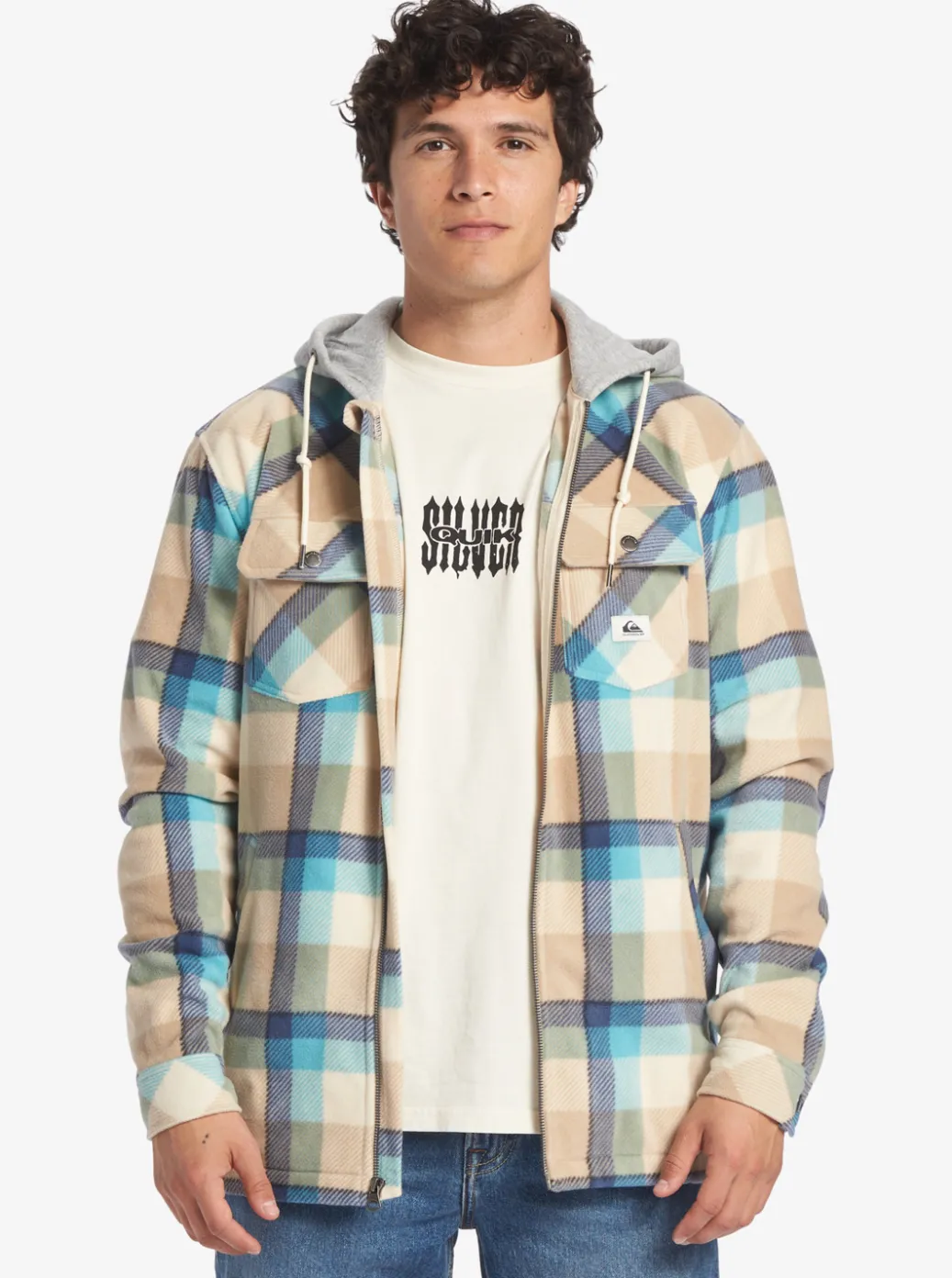 Store Quiksilver Super Swell Zip-Up Hoodie Birch Super Swell