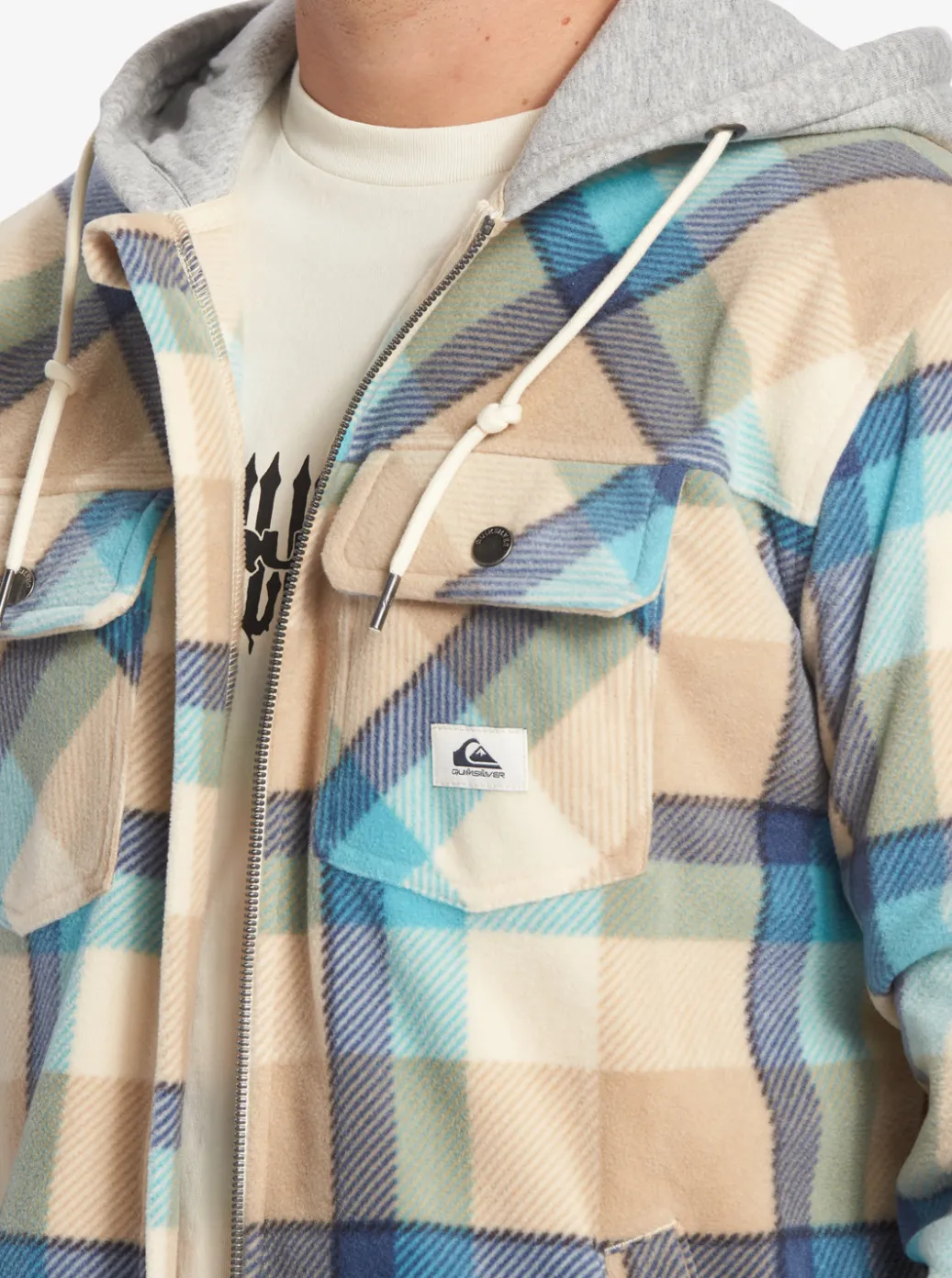 Store Quiksilver Super Swell Zip-Up Hoodie Birch Super Swell