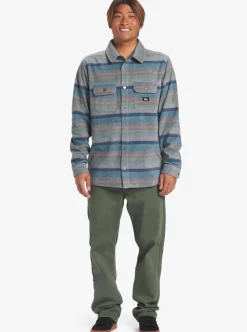 Discount Quiksilver Surf Days Long Sleeve Fleece Shirt Reef Waters Surf Days