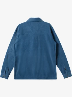 Discount Quiksilver Surf Days Long Sleeve Fleece Shirt Midnight Navy Surf Days