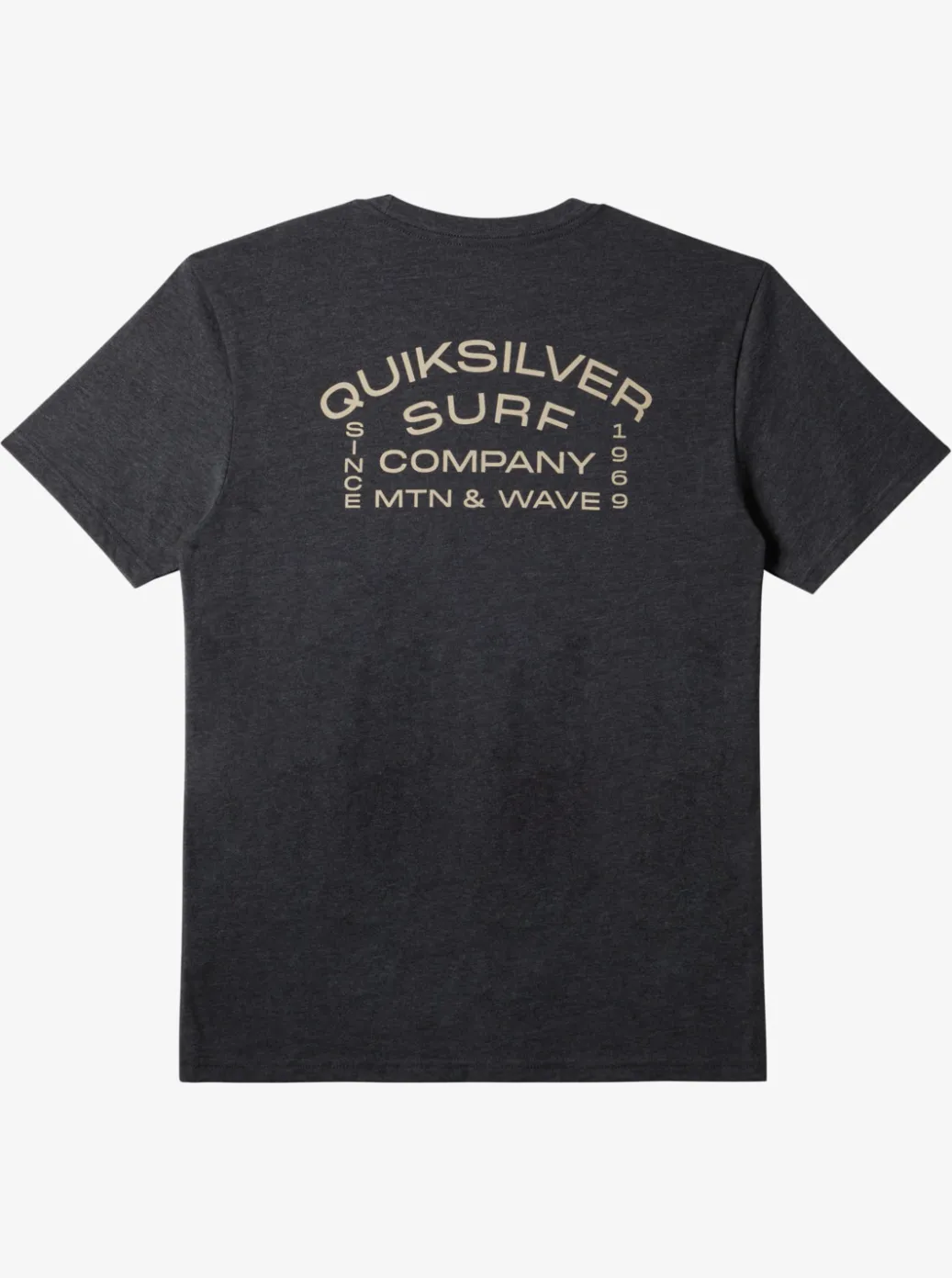 Best Quiksilver Surf Lockup T-Shirt Charcoal Heather