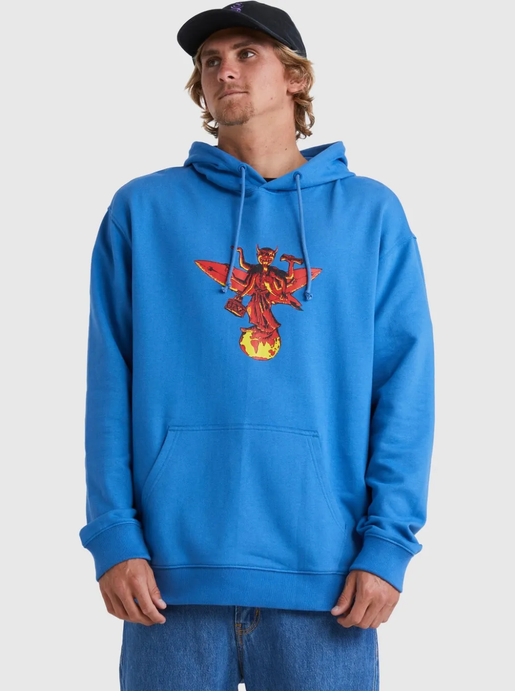 Outlet Quiksilver Surfer'S Of Fortune Hoodie Star Sapphire