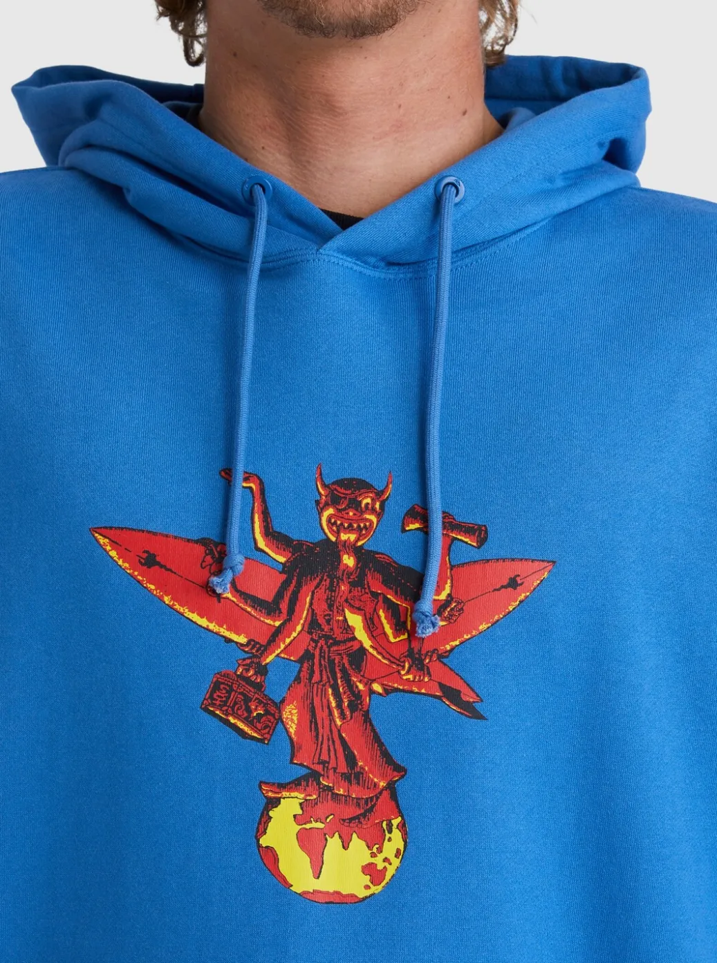 Outlet Quiksilver Surfer'S Of Fortune Hoodie Star Sapphire