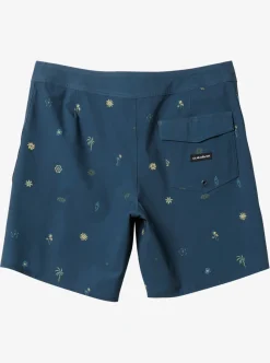Flash Sale Quiksilver Surfsilk 69 18" Boardshorts Midnight Navy Heat Waves