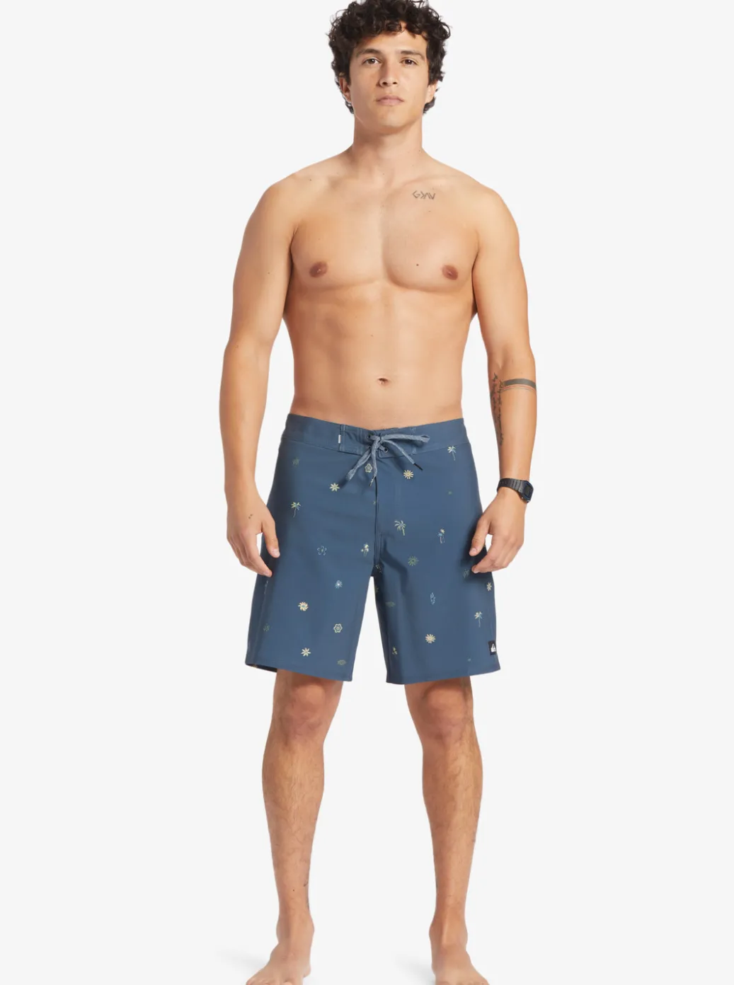 Flash Sale Quiksilver Surfsilk 69 18" Boardshorts Midnight Navy Heat Waves