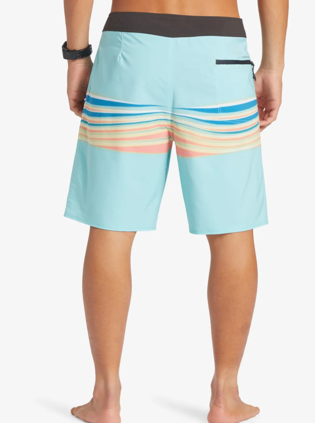 Cheap Quiksilver Surfsilk Air Brush 19" Boardshorts Blue Radiance
