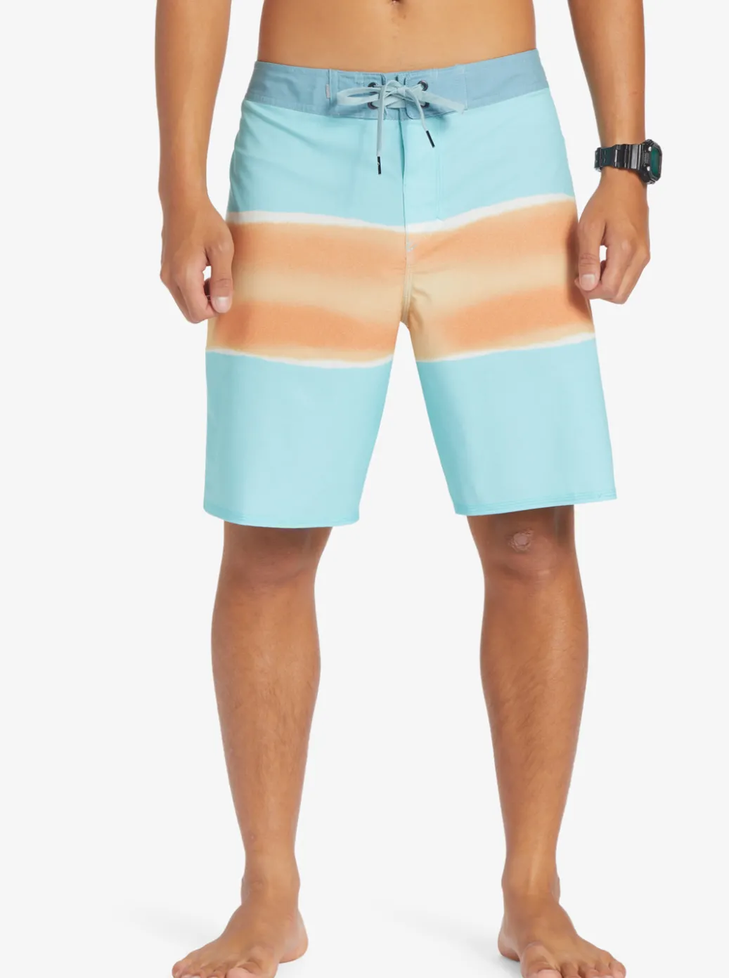 Discount Quiksilver Surfsilk Air Brush 19" Boardshorts Angel Blue