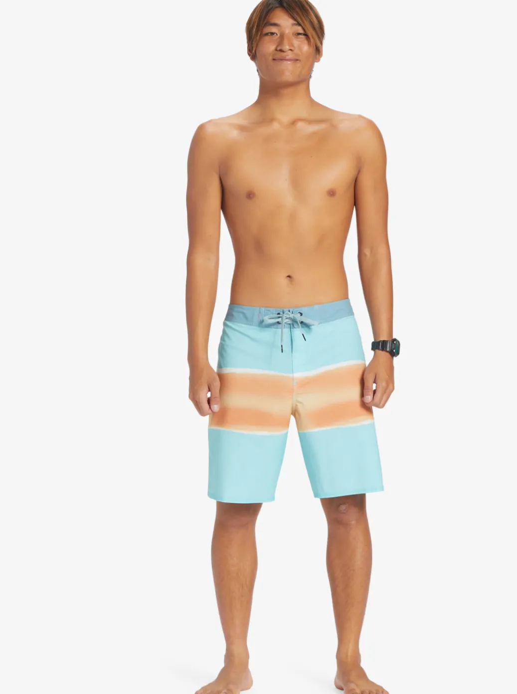 Discount Quiksilver Surfsilk Air Brush 19" Boardshorts Angel Blue