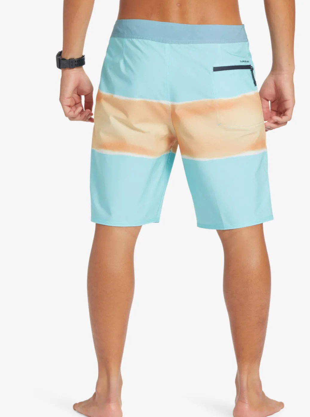 Discount Quiksilver Surfsilk Air Brush 19" Boardshorts Angel Blue
