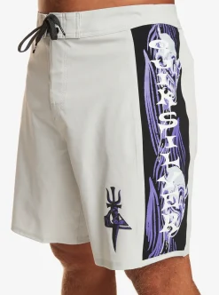 Online Quiksilver Surfsilk Arch Surfers Of Fortune 18" Boardshorts Grey Violet