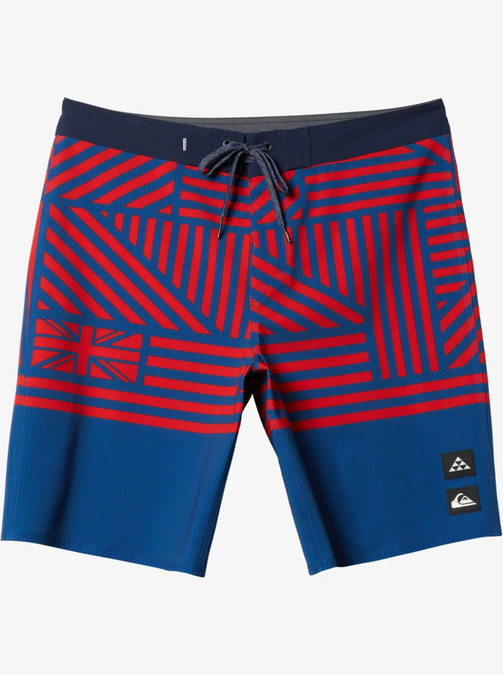 Discount Quiksilver Surfsilk Hawaii Flag 20 20" Boardshorts Estate Blue