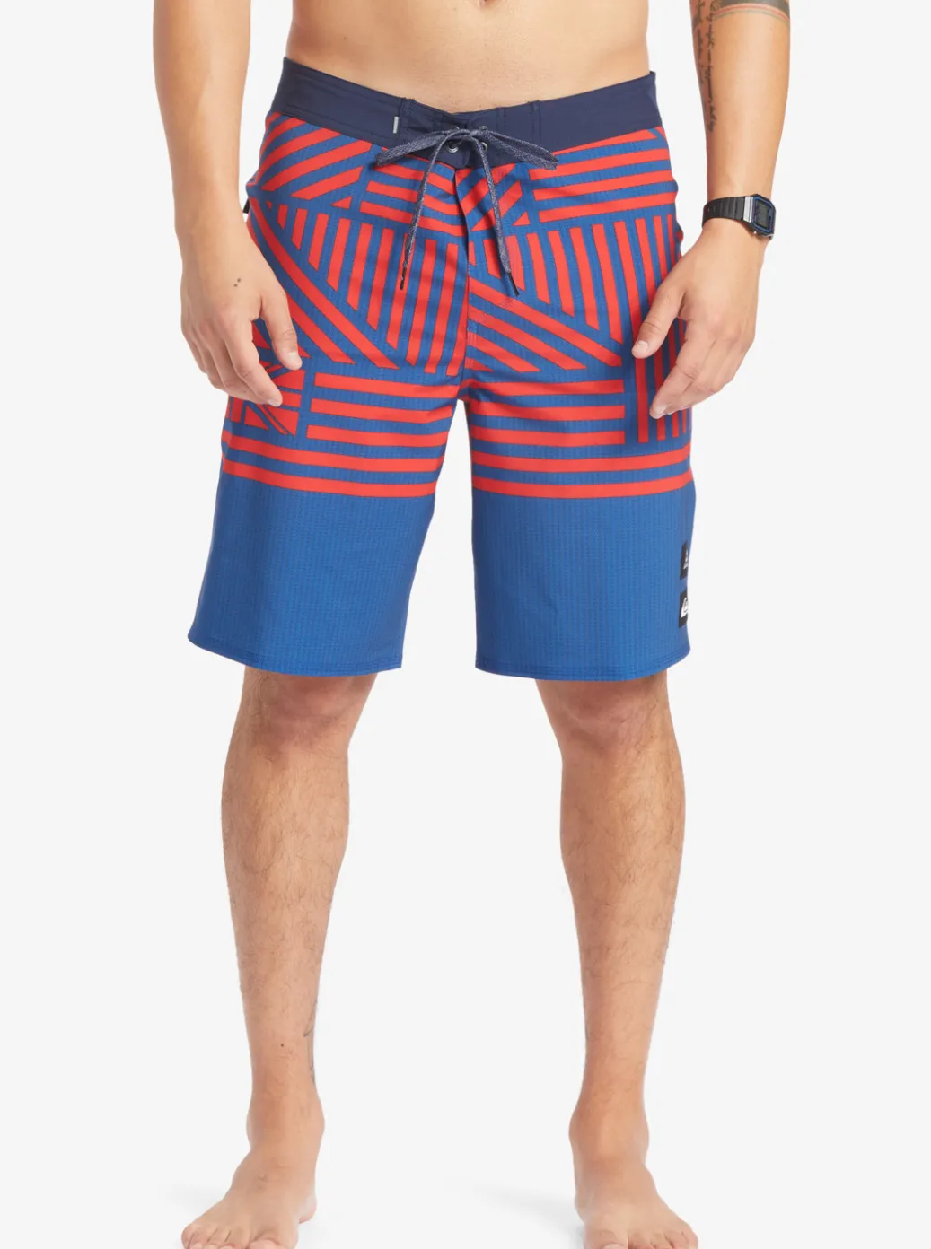 Discount Quiksilver Surfsilk Hawaii Flag 20 20" Boardshorts Estate Blue