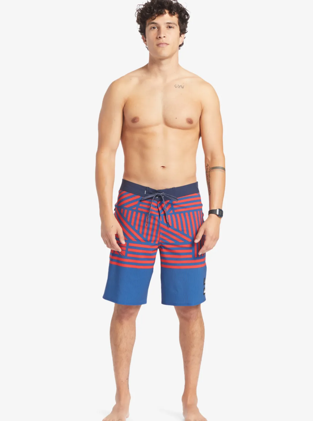 Discount Quiksilver Surfsilk Hawaii Flag 20 20" Boardshorts Estate Blue