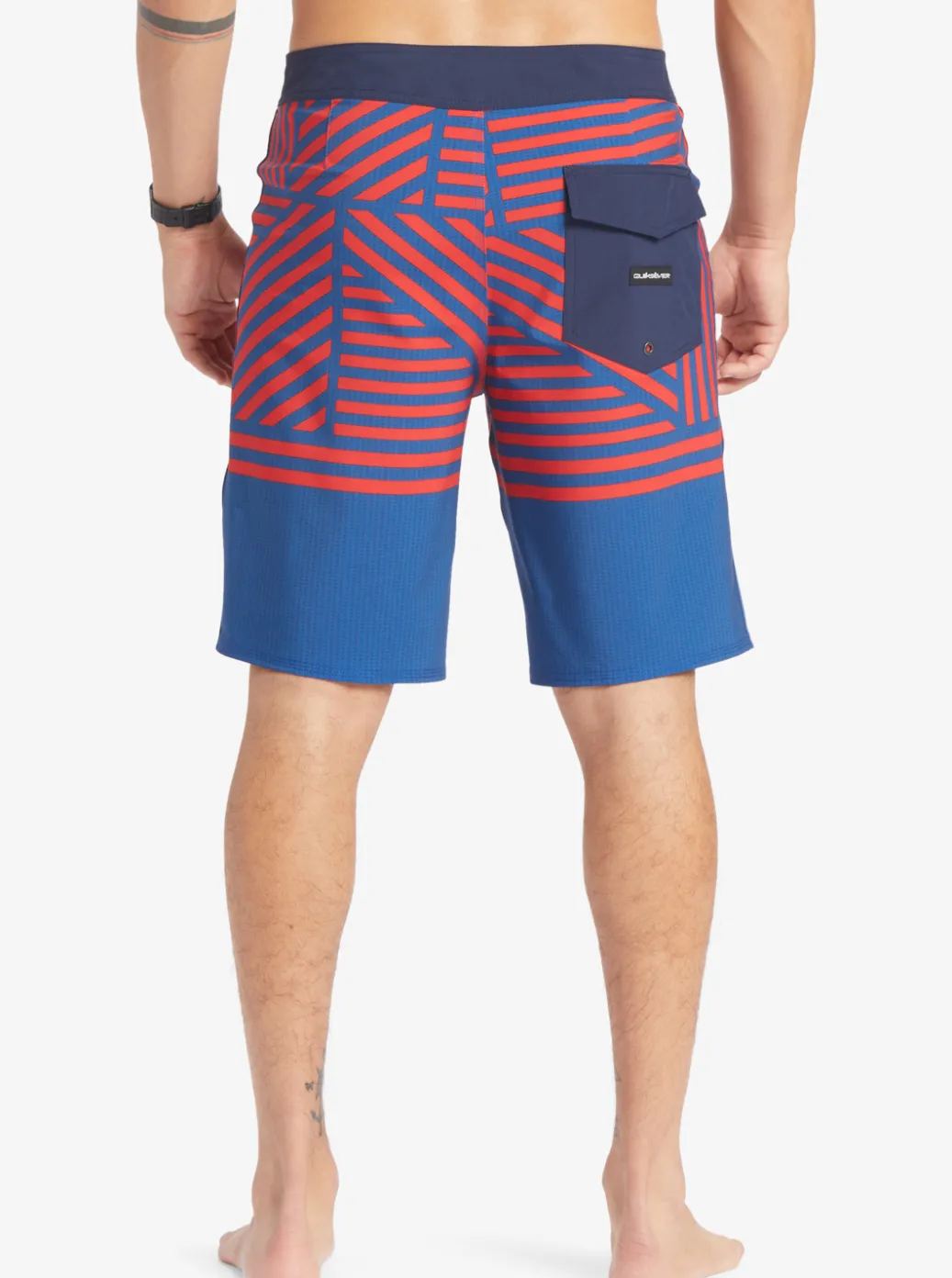 Discount Quiksilver Surfsilk Hawaii Flag 20 20" Boardshorts Estate Blue