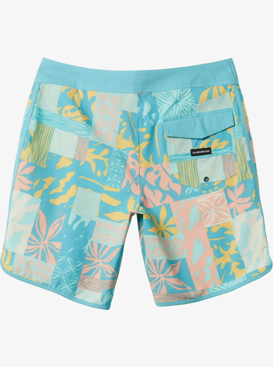Hot Quiksilver Surfsilk Hawaii Scallop 19 19" Boardshorts Reef Waters