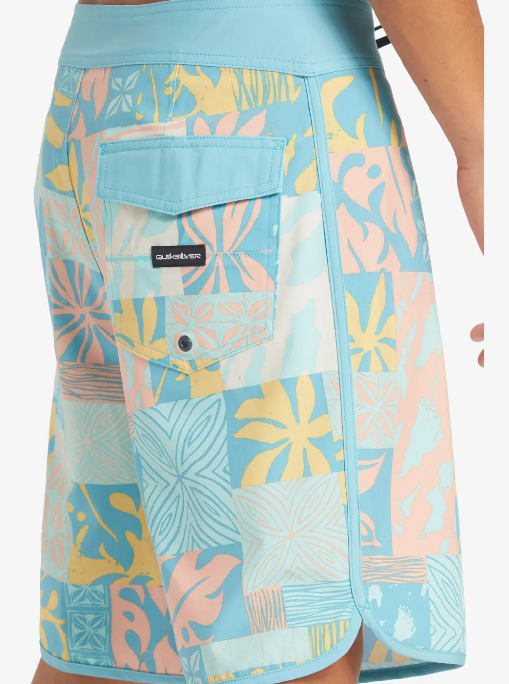 Hot Quiksilver Surfsilk Hawaii Scallop 19 19" Boardshorts Reef Waters