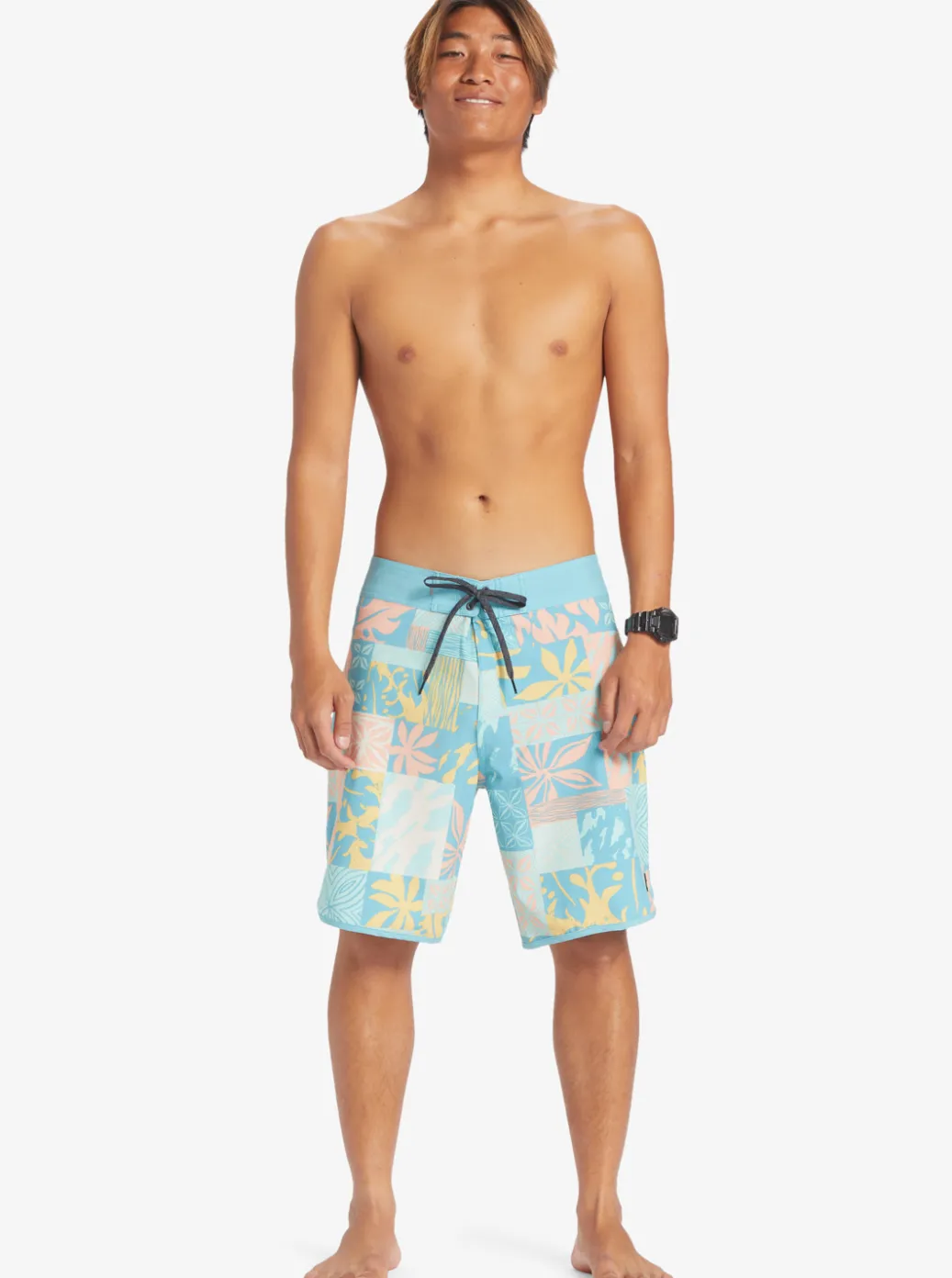 Hot Quiksilver Surfsilk Hawaii Scallop 19 19" Boardshorts Reef Waters