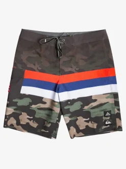 Cheap Quiksilver Surfsilk Hawaii Stripe 20" Boardshorts Thyme
