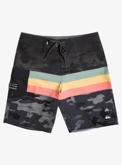 Store Quiksilver Surfsilk Hawaii Stripe 20" Boardshorts Black