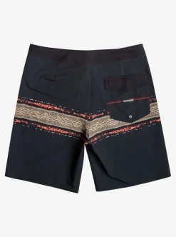 Outlet Quiksilver Surfsilk Mesa Stripe 19" Boardshorts Black