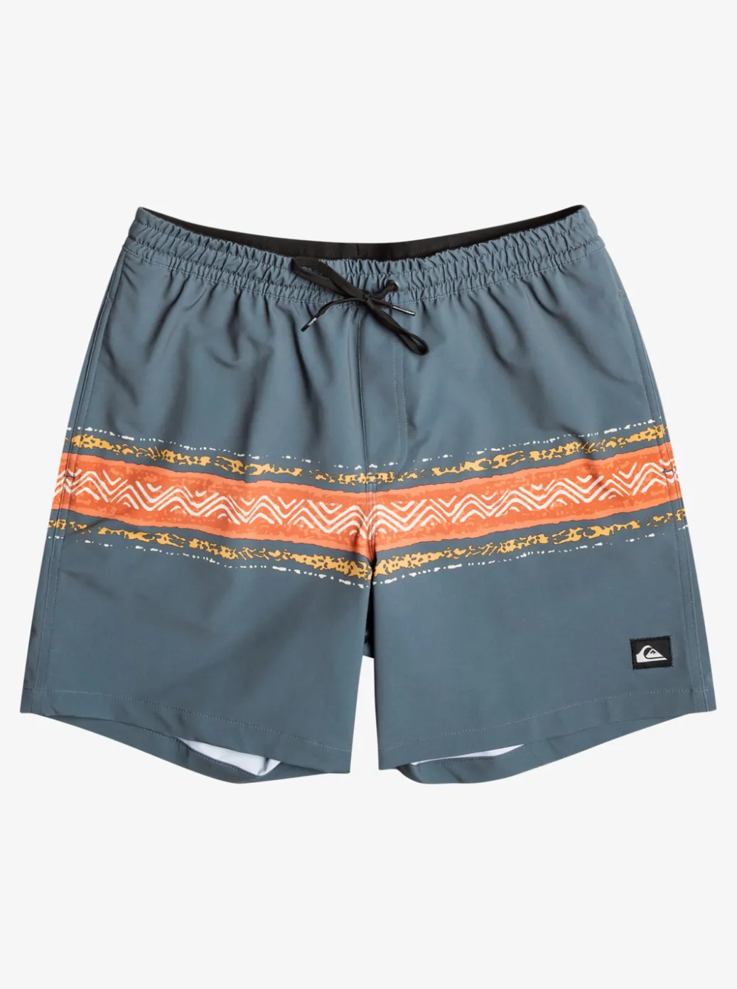 Discount Quiksilver Surfsilk Mesa Stripe 17" Volleys Dark Slate