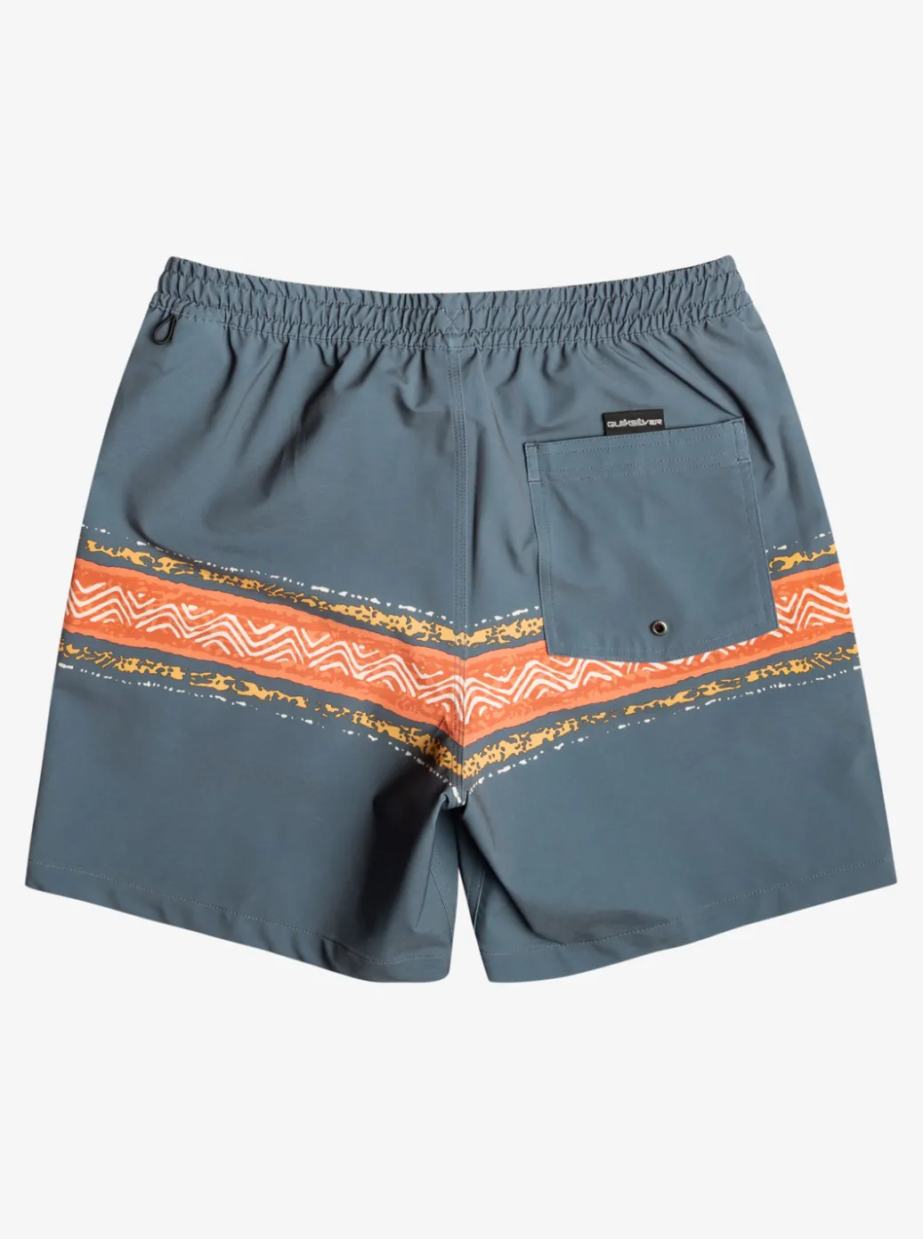 Discount Quiksilver Surfsilk Mesa Stripe 17" Volleys Dark Slate