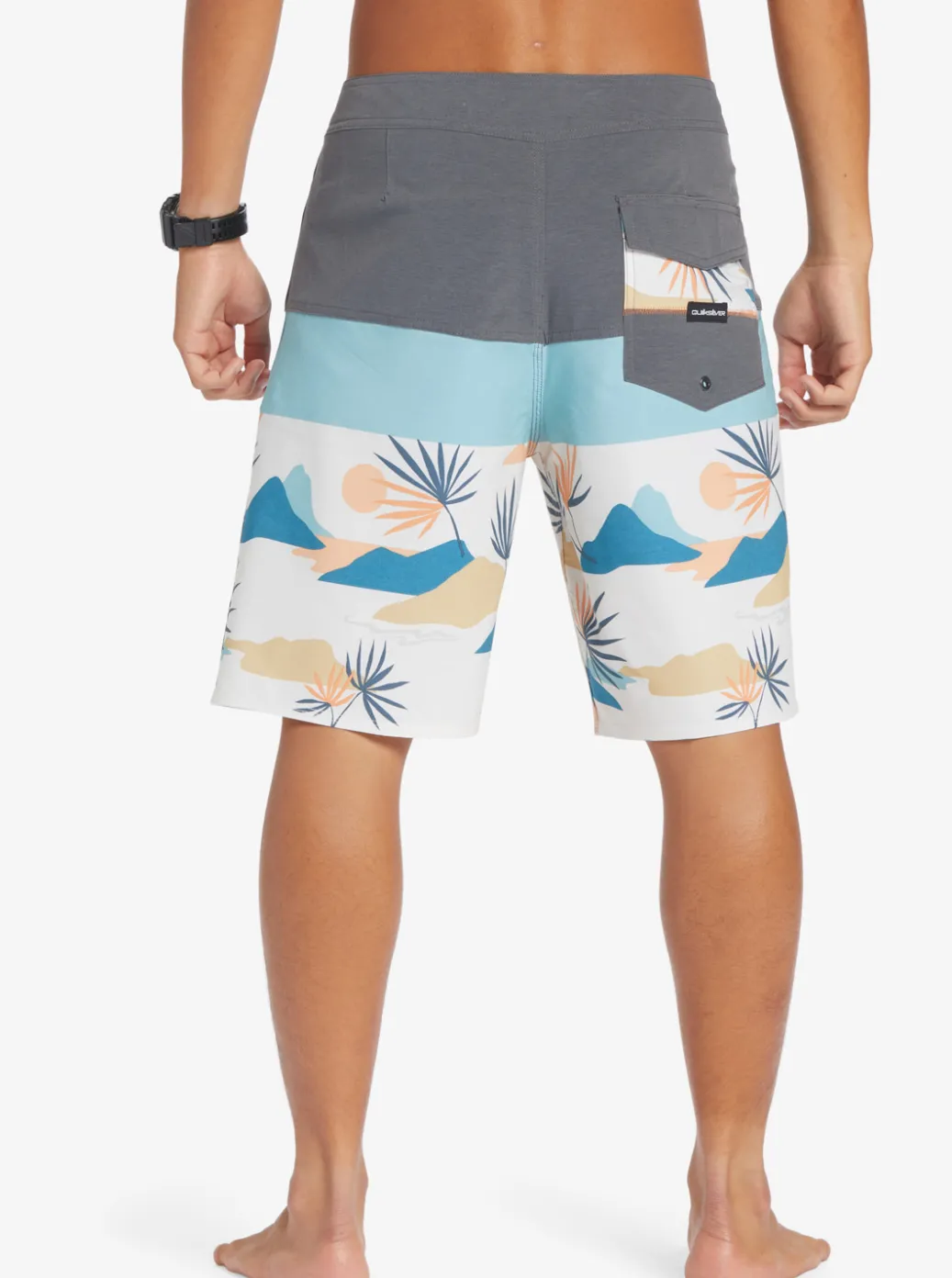 Best Quiksilver Surfsilk Panel 20" Boardshorts Iron Gate