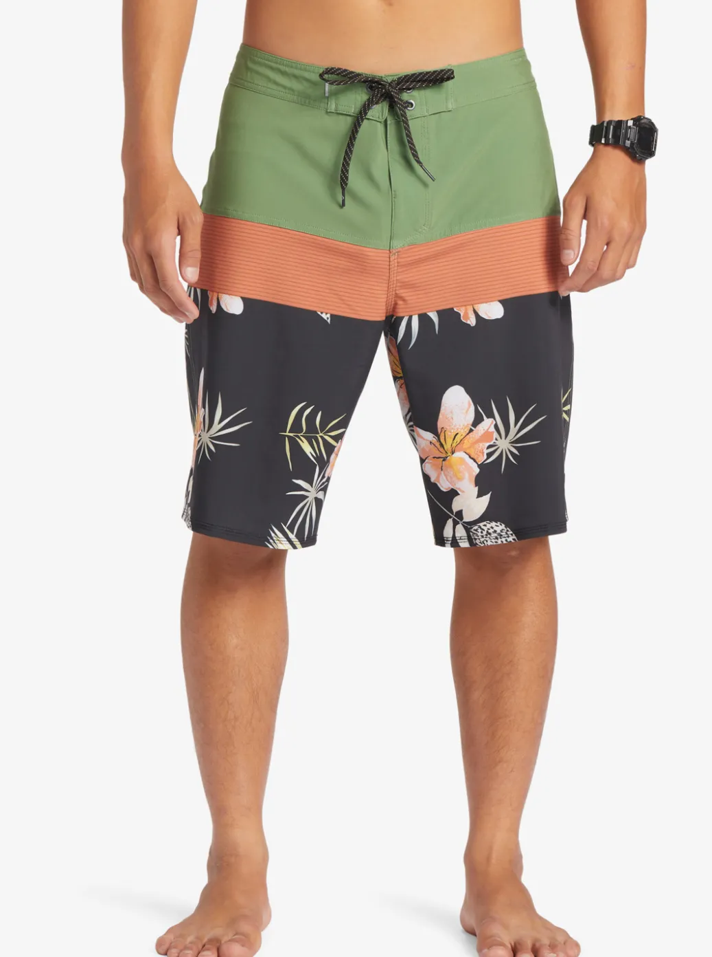 Flash Sale Quiksilver Surfsilk Panel 20" Boardshorts Black