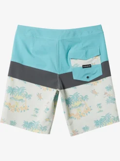 Discount Quiksilver Surfsilk Panel 20" Boardshorts Snow White Palm Spritz