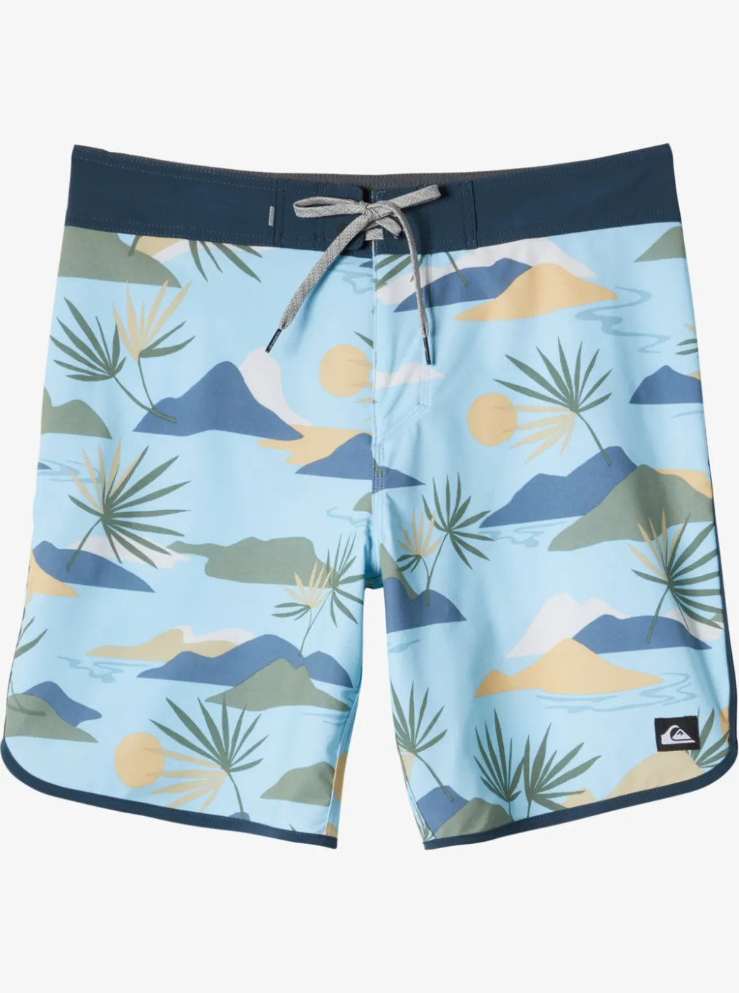 Store Quiksilver Surfsilk Scallop 19" Boardshorts Sky Blue