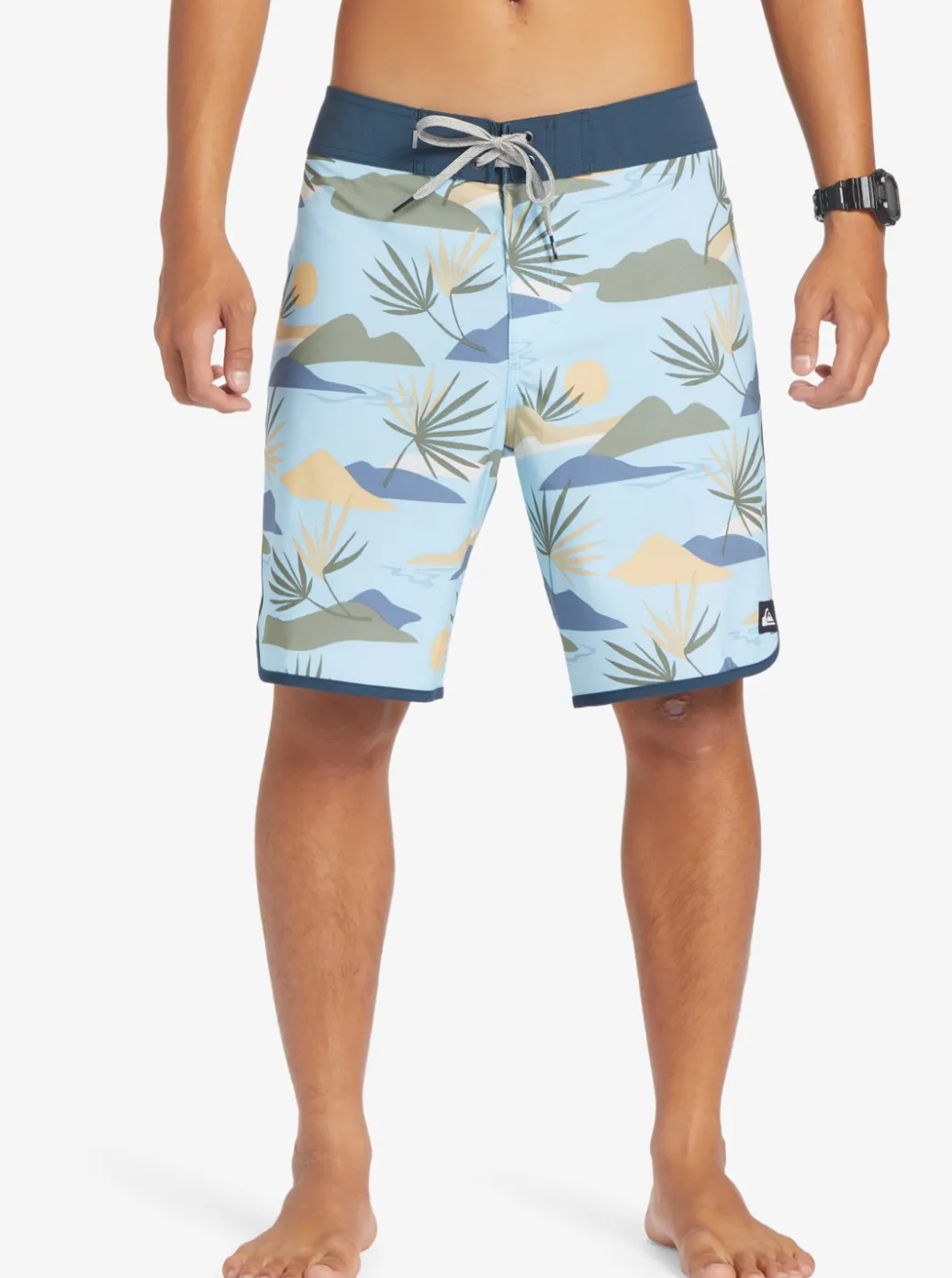 Store Quiksilver Surfsilk Scallop 19" Boardshorts Sky Blue